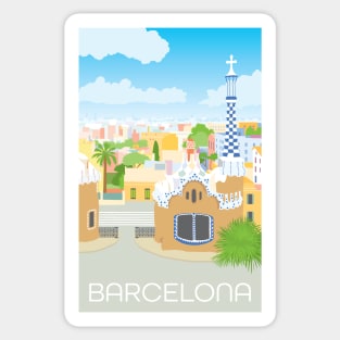 Barcelona Spain Sticker